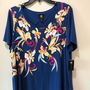 JM Collection Women Plus Tee/top/blouse/size 0X/nwt